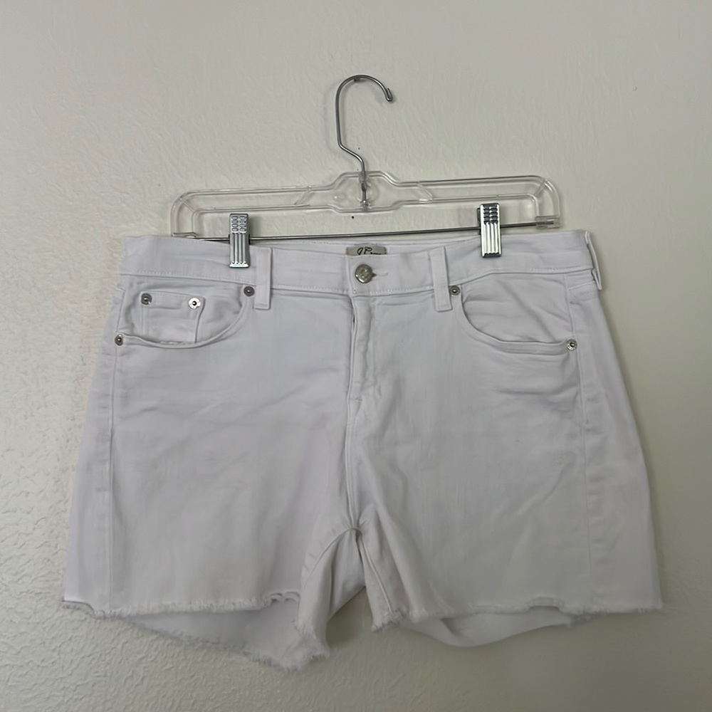 White J. Crew denim shorts
